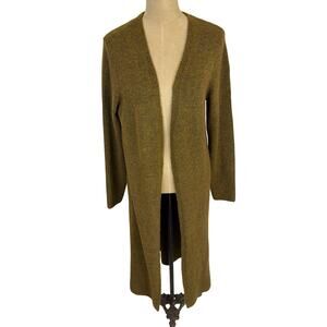 NWT Soya Concept Nessie Marled Green Yellow Open Front Cardigan Size S